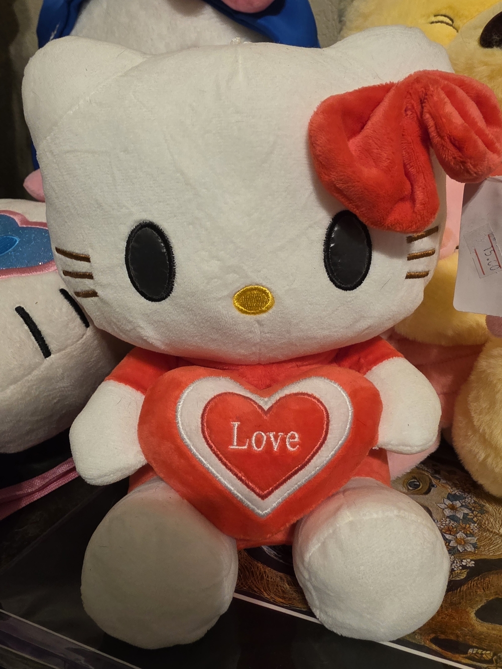 Hello Kitty Red and White Plush with Heart